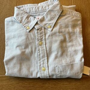 Old Navy Men's Casual Light Blue Button Down Shirt